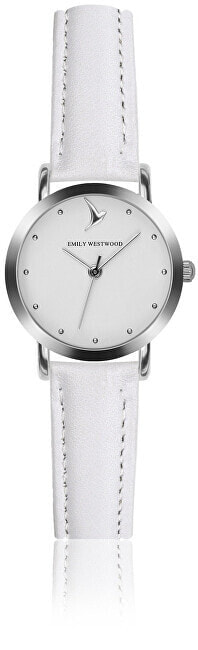 Женские наручные часы с белым ремешком Emily Westwood EAJ-B024S