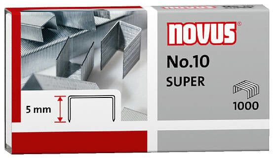 Novus No.10 SUPER Упаковка скоб 1000 скоб 040-0003