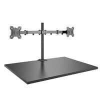 Lindy Dual Display Bracket with Pole and Desk Clamp - Freestanding - 8 kg - 43.2 cm (17