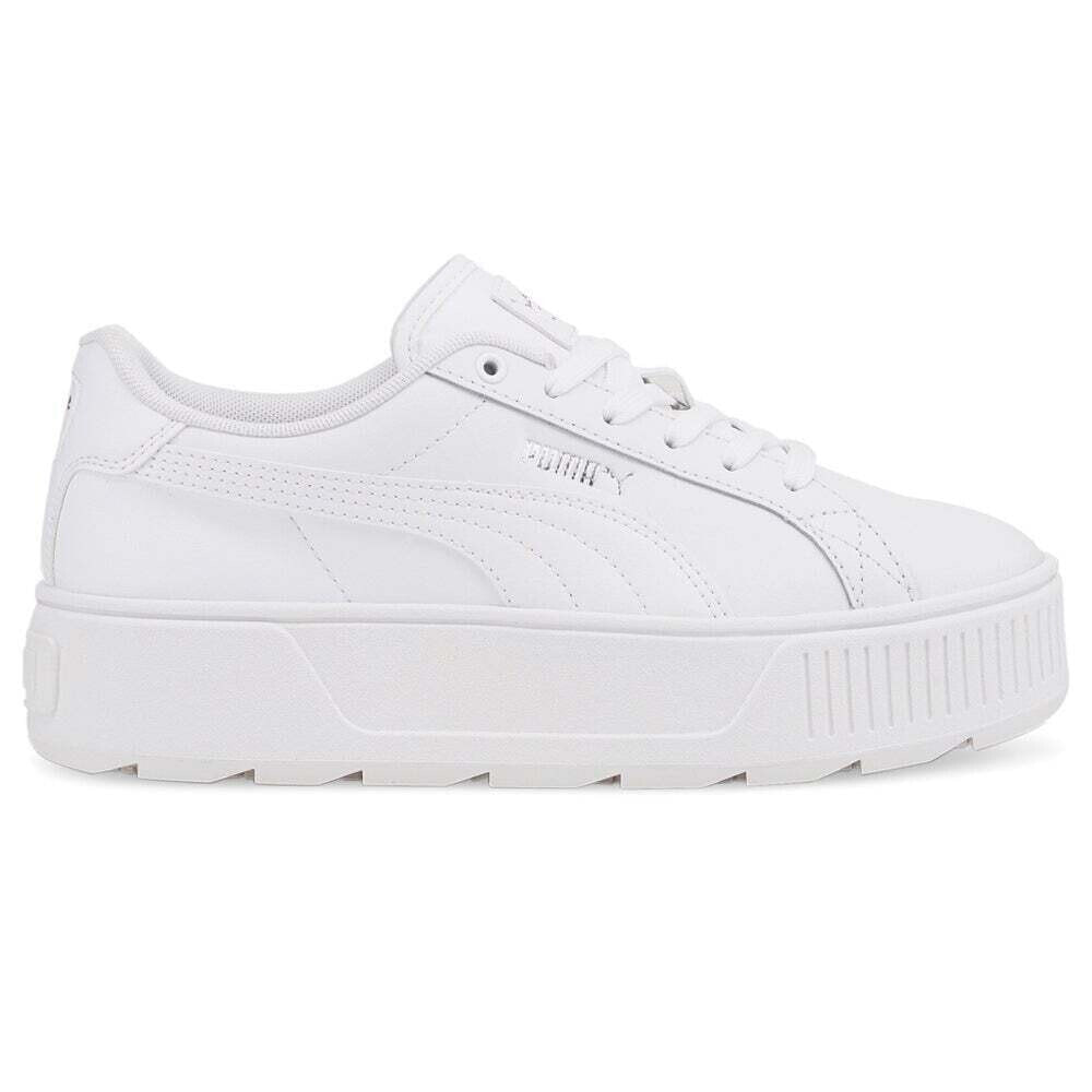 Puma 38461501 Womens Karmen L Platform   Sneakers Shoes Casual   - White - Size