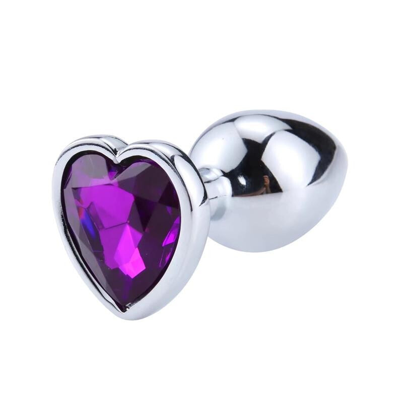 Плаг или анальная пробка AFTERDARK Heart Shaped Butt Plug Purple Lavender Size S
