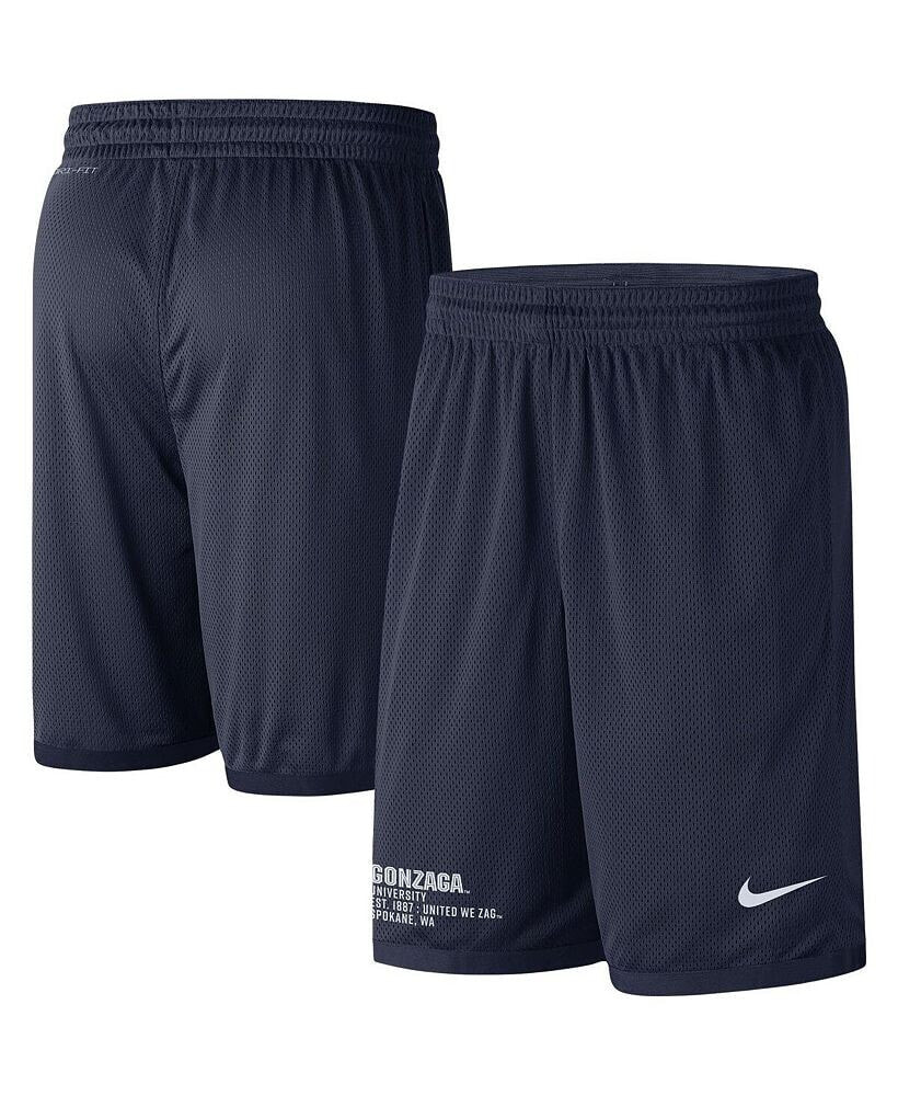 Nike men's Navy Gonzaga Bulldogs Performance Mesh Shorts