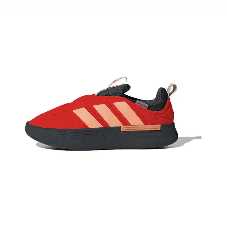 Adidas Adipuff Wear-Resistant Low-Top Casual Shoes Unisex Red