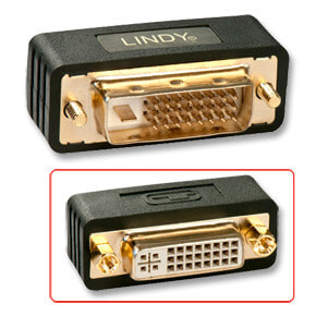 Lindy DVI-I Port Saver DVI-D Черный 41098