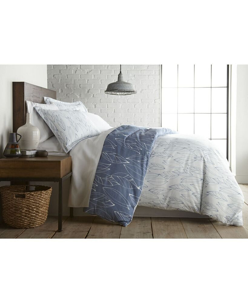 Southshore Fine Linens modern Foliage Ultra Soft Duvet Cover and Sham Set, Twin