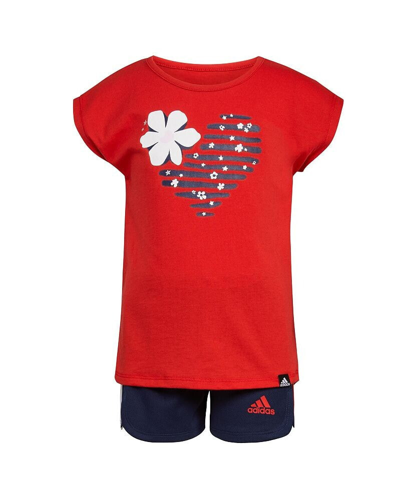 Adidas little boys hotsell mesh shorts