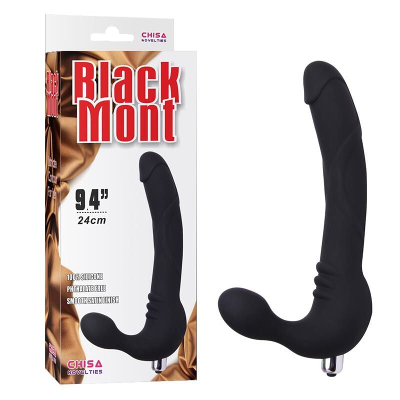 Вибратор CHISA Plug Strap On Cavalier Silicone Black