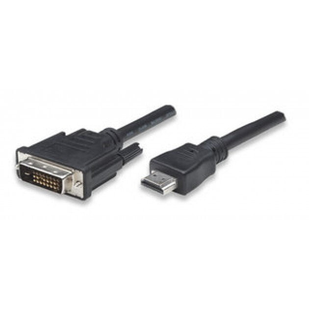 Techly ICOC-HDMI-D-030 видео кабель адаптер 3 m DVI-D Черный