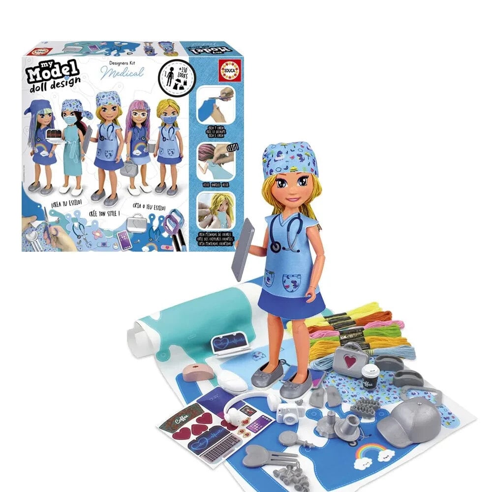 EDUCA BORRAS My Model Doll Design Medical Board Game