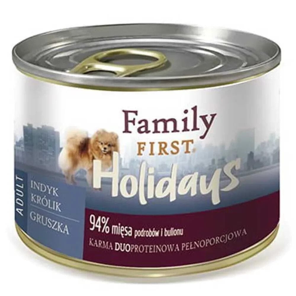 FAMILY FIRST Small Turkey Rabbit Pear 200g Wet Dog Food