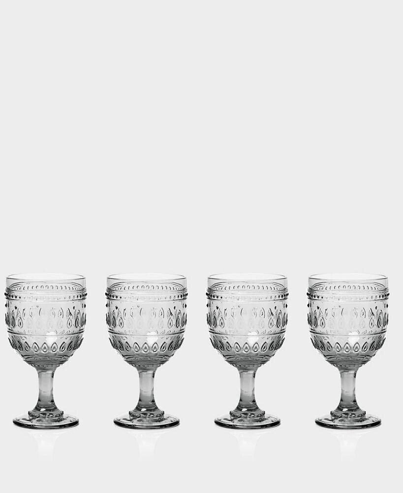 Euro Ceramica fez Wine Glasses, Set of 4