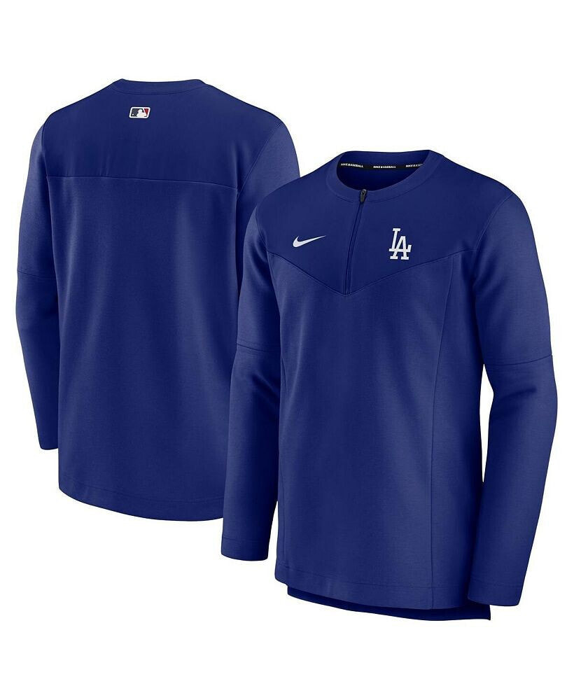 Nike men's Royal Los Angeles Dodgers Authentic Collection Game Time Performance Half-Zip Top