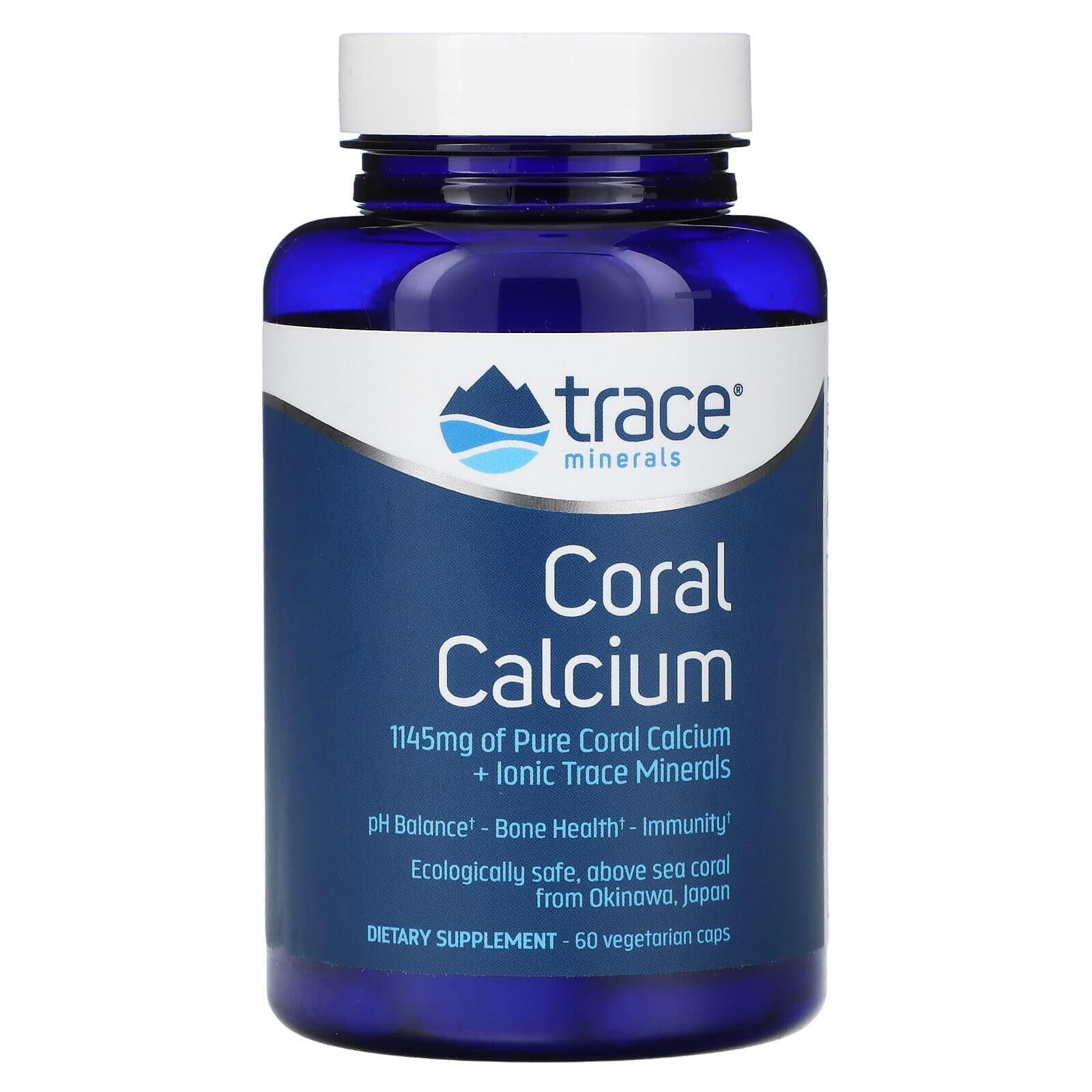 Coral Calcium + Iconic Trace Minerals, 60 Vegetarian Caps