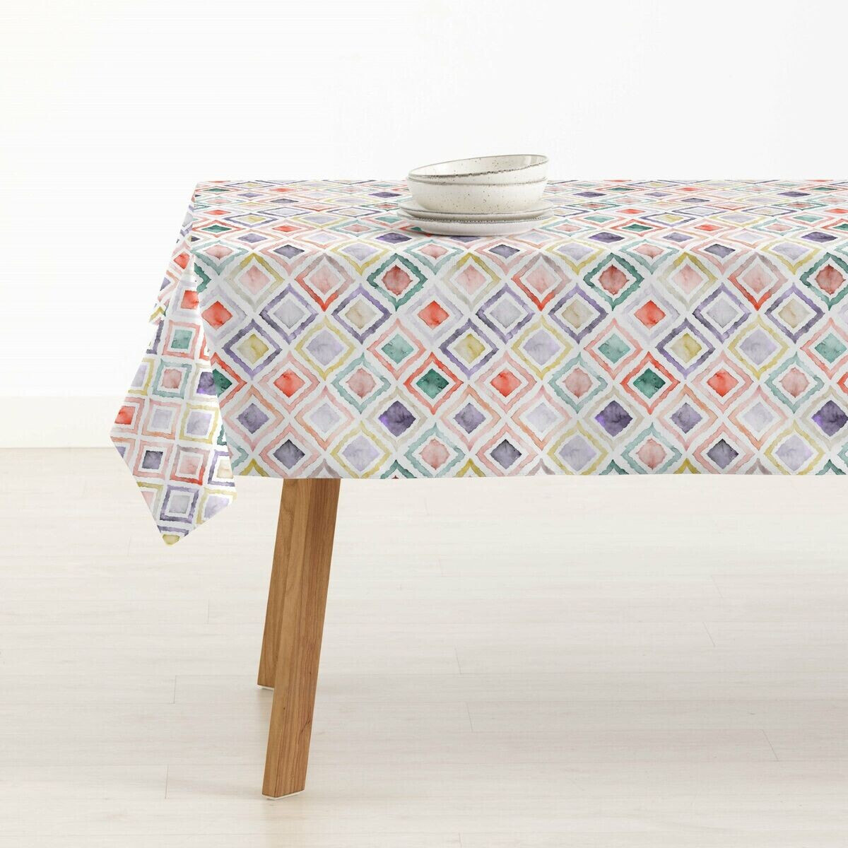 Stain-proof tablecloth Belum 0120-364 Multicolour 200 x 150 cm Squares