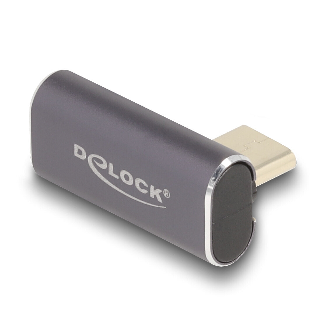 USB Adapter 40 Gbps Type-C PD 3.0 100 W Stecker zu Buchse gedreht gewinkelt