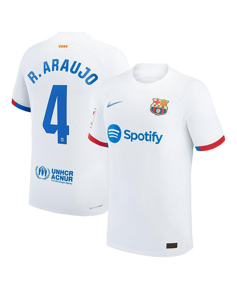 Nike men's Ronald Araujo White Barcelona 2023/24 Away Authentic Jersey