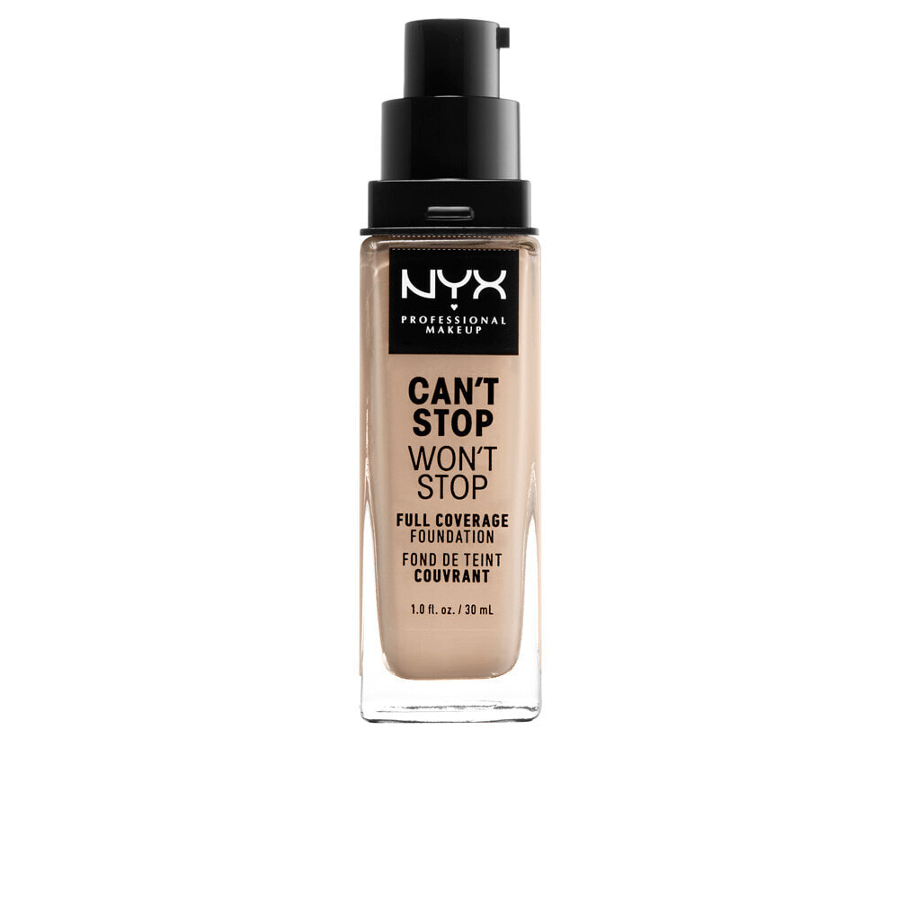 Nyx Cant Stop Wont Stop Full Coverage Foundation No. Alabaster Водостойкая тональная основа с полным покрытием 30 мл