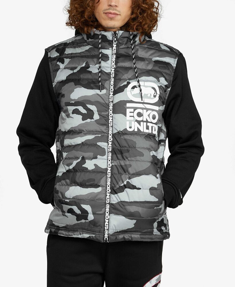 Ecko Unltd men's Break It Down Hybrid Jacket