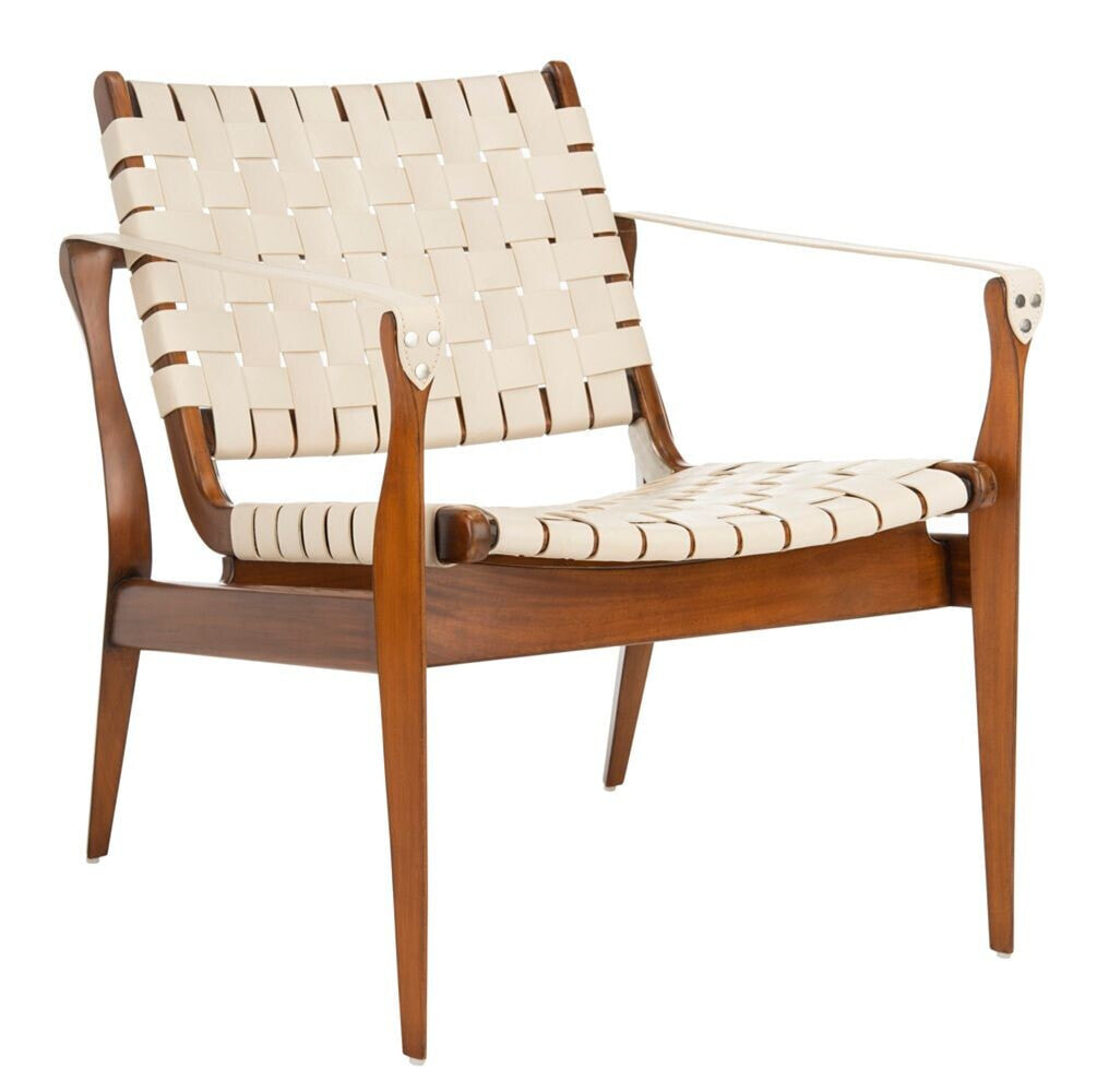 Safavieh dilan Leather Safari Chair