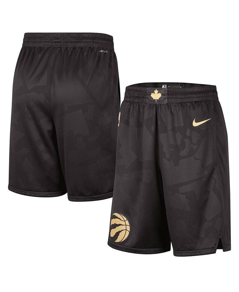 Nike men's Black Toronto Raptors 2022/23 City Edition Swingman Shorts