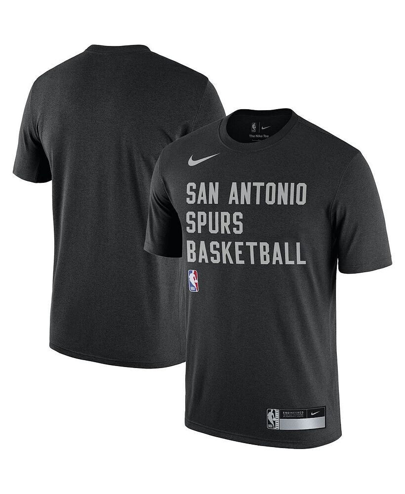 Nike men's Black San Antonio Spurs 2023/24 Sideline Legend Performance Practice T-shirt