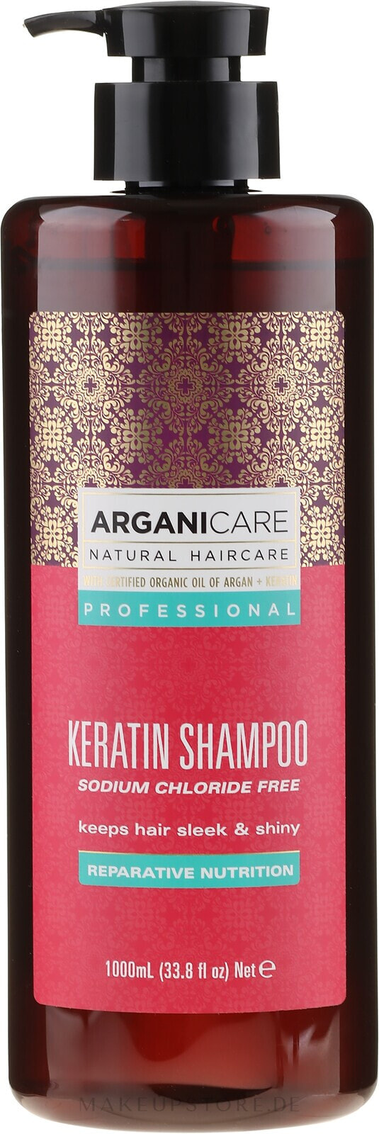 Pflegendes Shampoo mit Keratin für alle Haartypen - Arganicare Keratin Shampoo