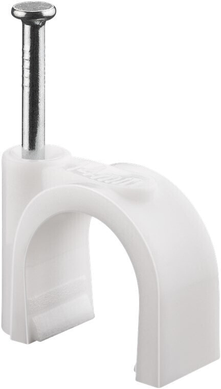 Wentronic Cable Clip 14 mm - white - 100 pc(s)