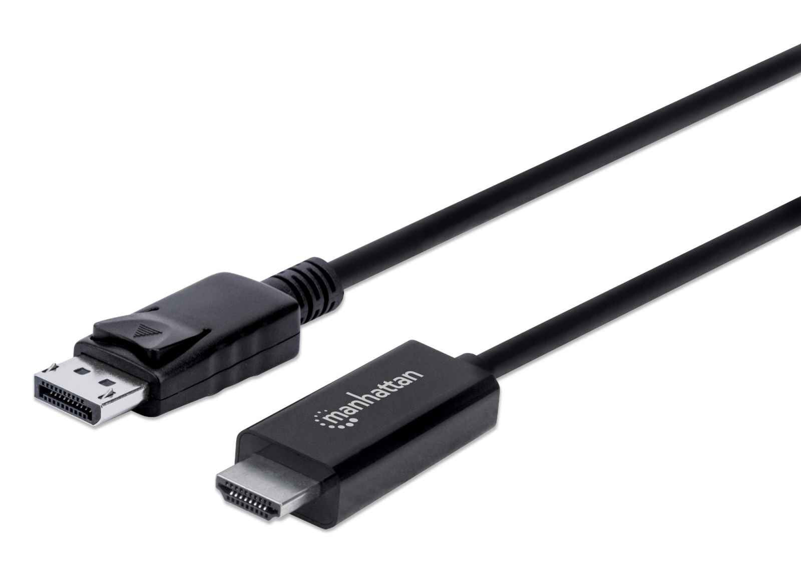 Manhattan 153218 видео кабель адаптер 3 m DisplayPort HDMI Черный