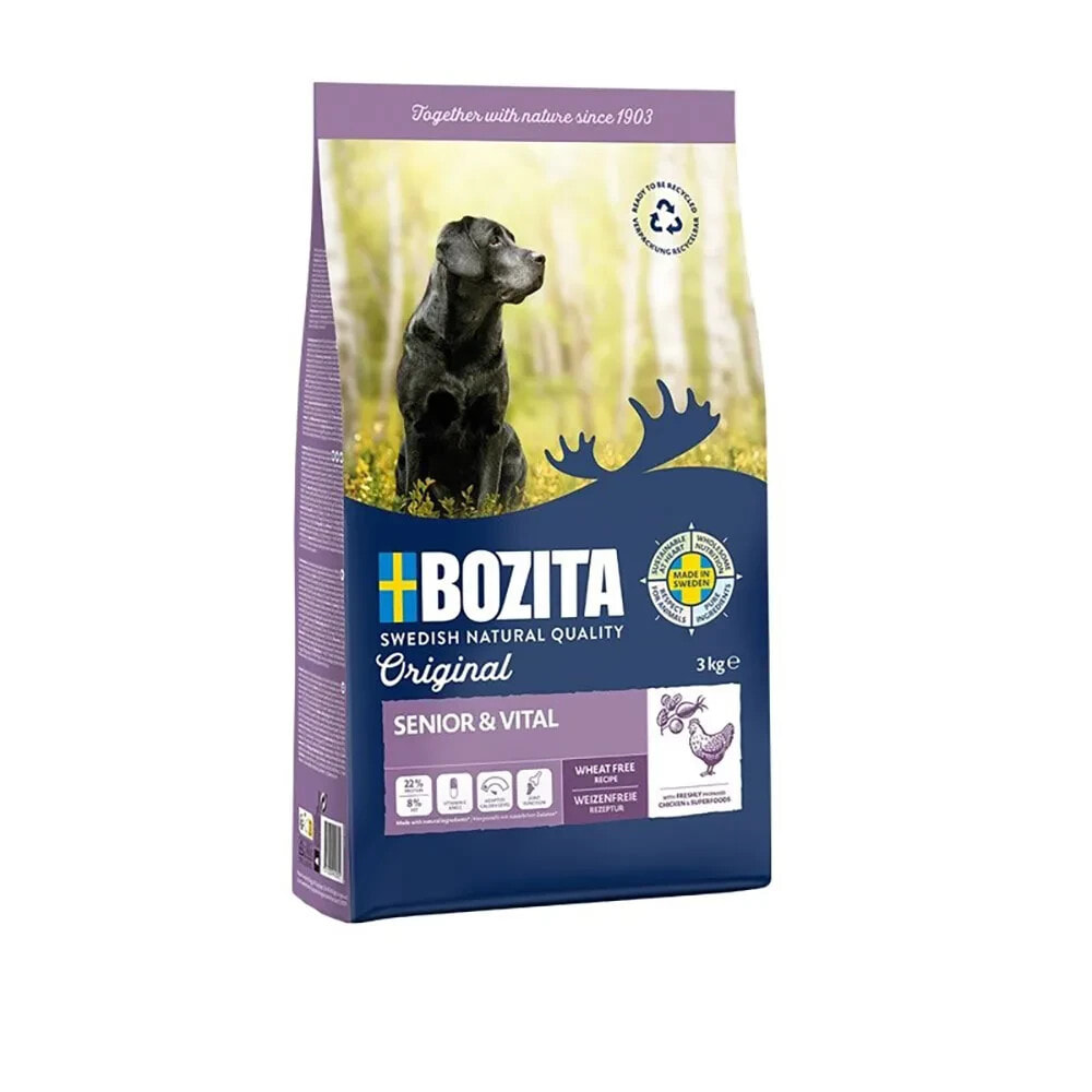 BOZITA Original senior & vital chicken dog food 3kg