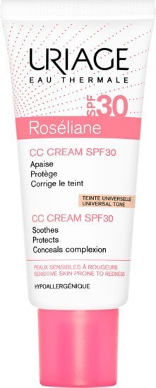 Uriage Roseliance CC Cram SPF30  Корректирующий крем от покраснений для чувствительной кожи 40 мл