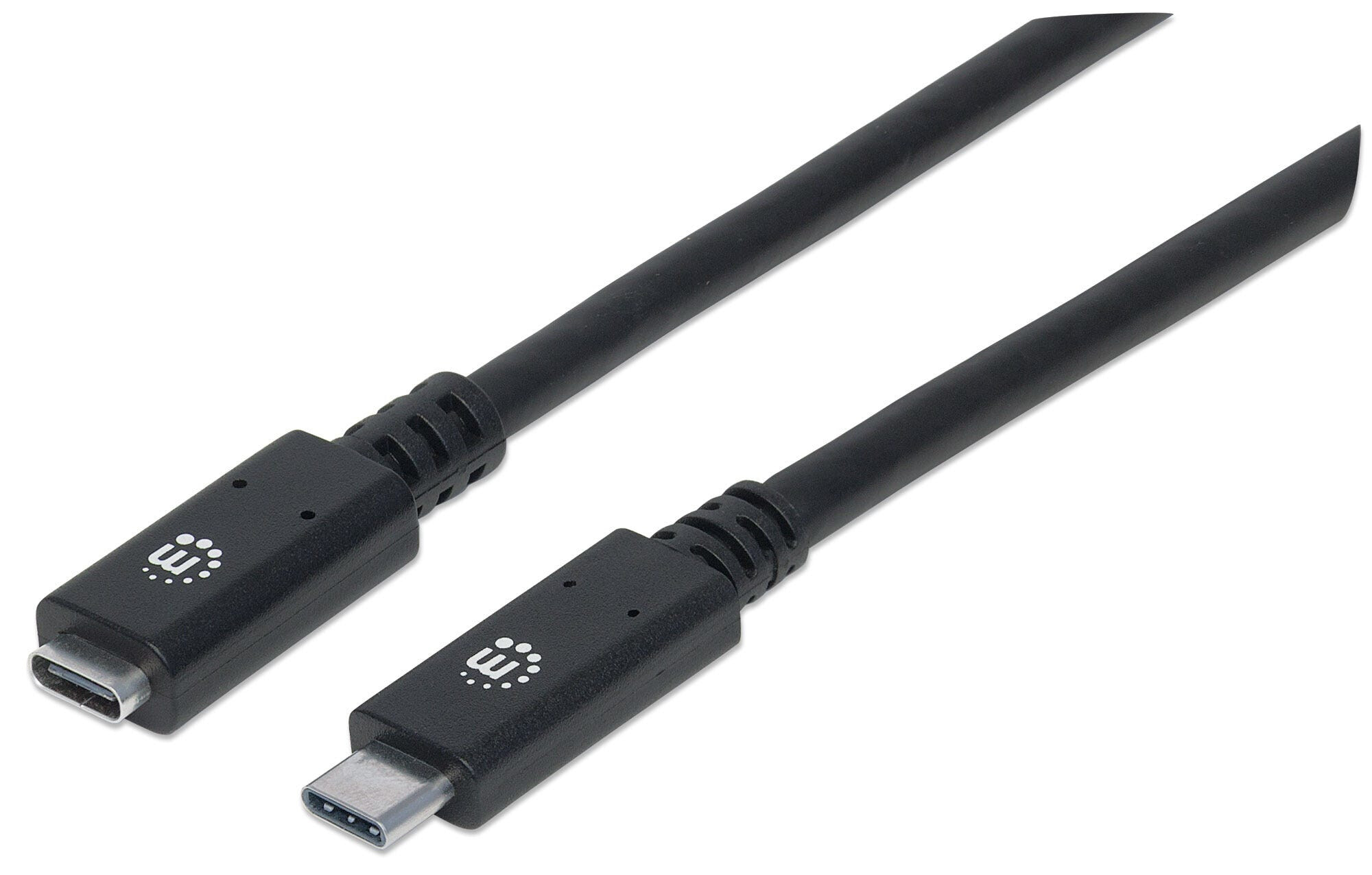 Manhattan 355230 USB кабель 0,5 m 3.2 Gen 2 (3.1 Gen 2) USB C Черный