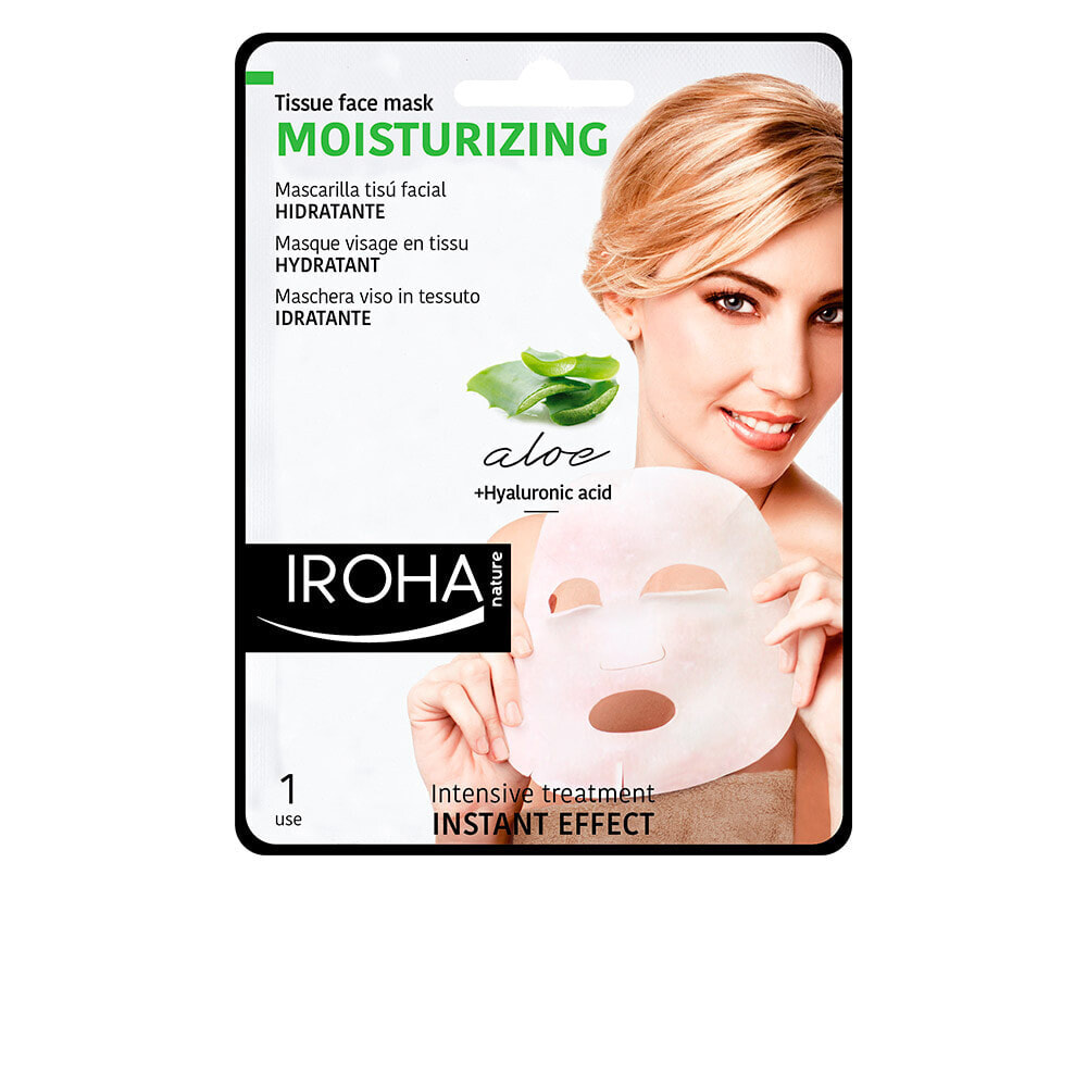 Iroha Tissue Mask Moisturizing Aloe & Hyaluronic Acid  Увлажняющая маска для лица с алоэ вера и гиалуроновой кислотой