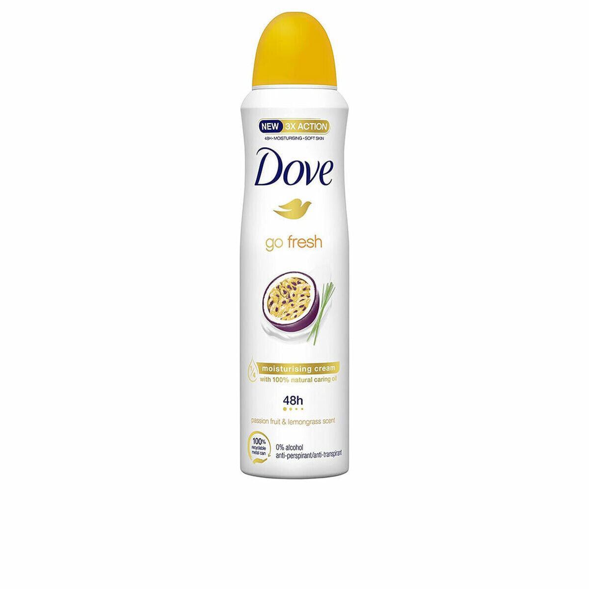 Дезодорант-спрей Dove Go Fresh Лимонный Маракуйя 200 ml