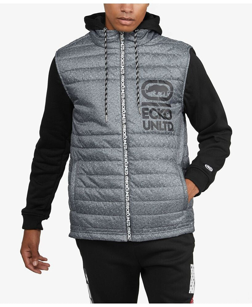 Ecko Unltd men's Break It Down Hybrid Jacket