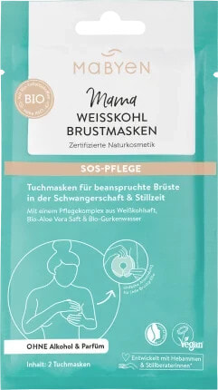 Brustmaske Mama Weißkohl, 1 St