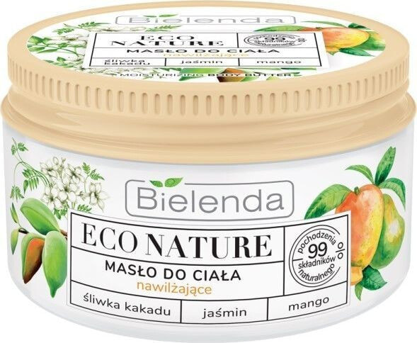 Bielenda Eco Nature Body Butter Увлажняющее масло для тела с экстрактом сливы какаду, манго и жасмином 250 мл