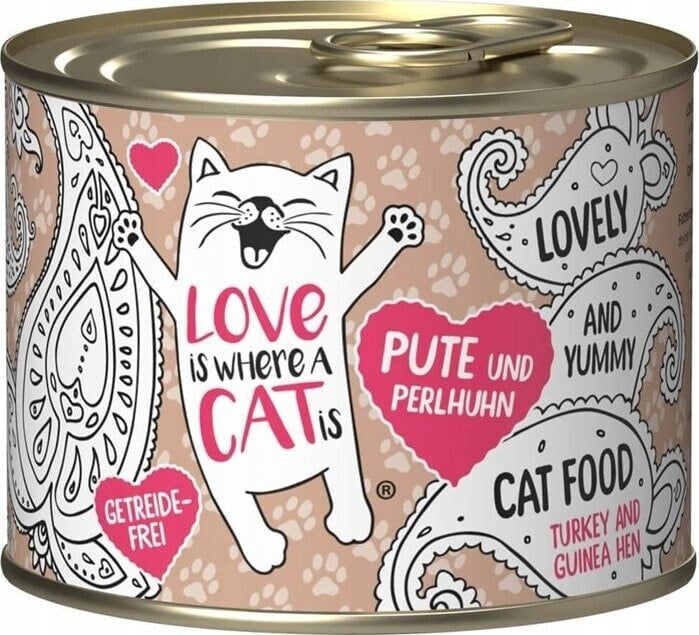 Love is where a cat is Love is where a cat is® z indykiem i perliczką 200g