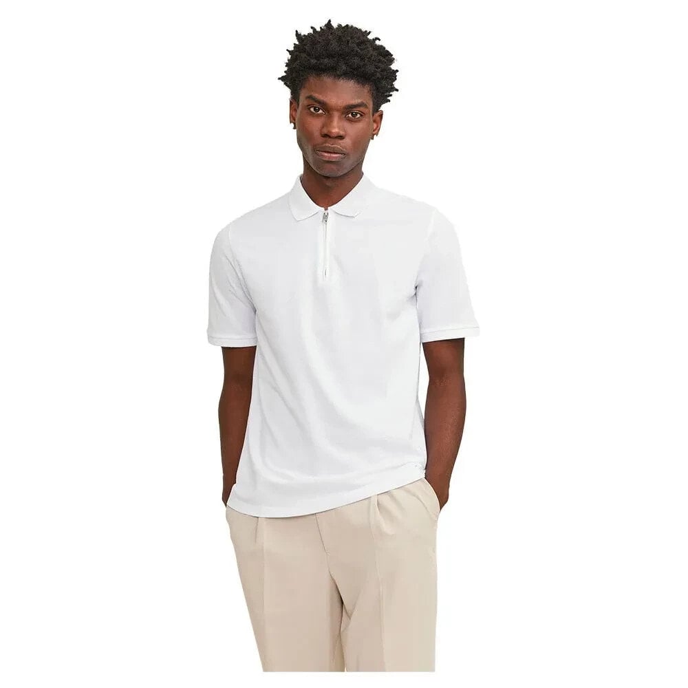 JACK & JONES Mac Zip Short Sleeve Polo