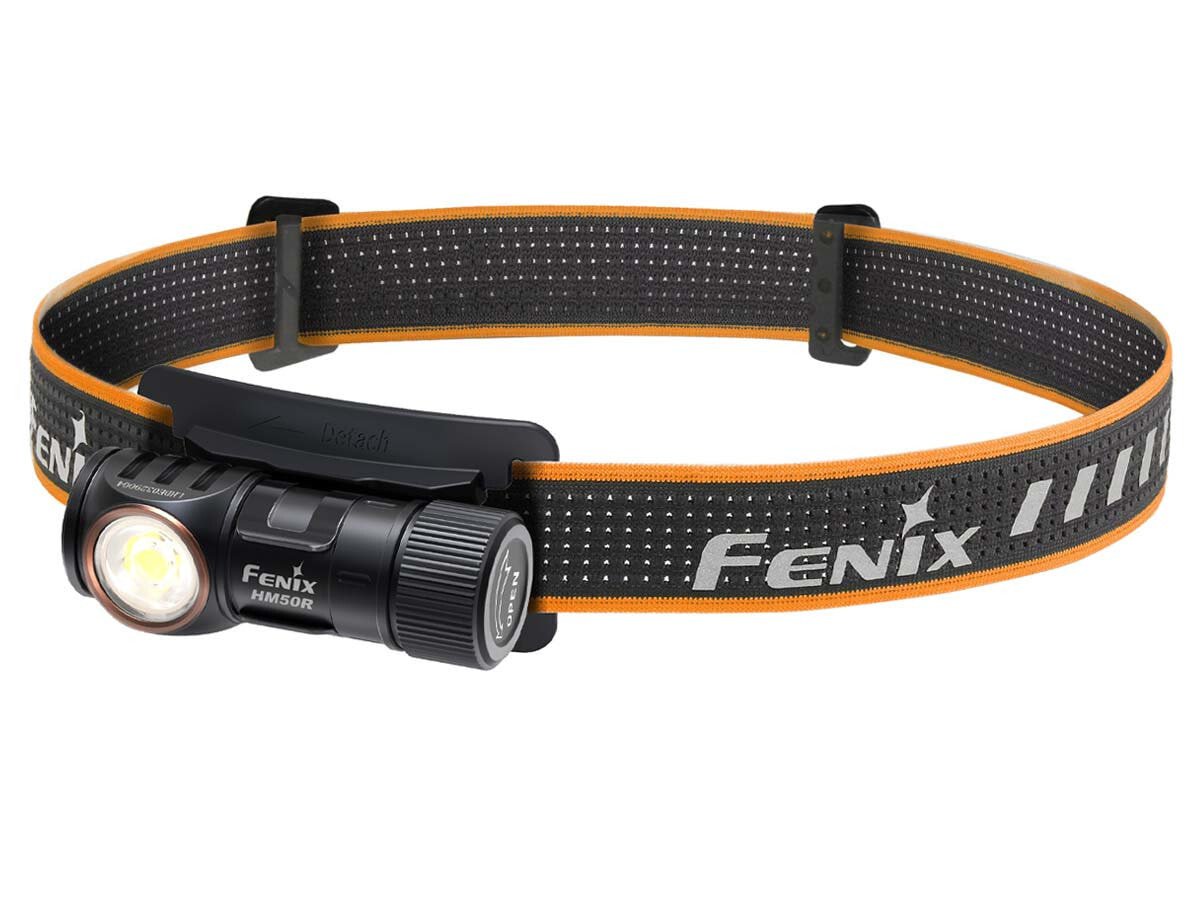 Fenix HM50R V2.0 - Headband flashlight - Black - Aluminium - IP68 - LED - 50000 h