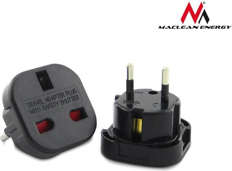 Maclean Adapter podrózny EU na UK czarny (MCE72)