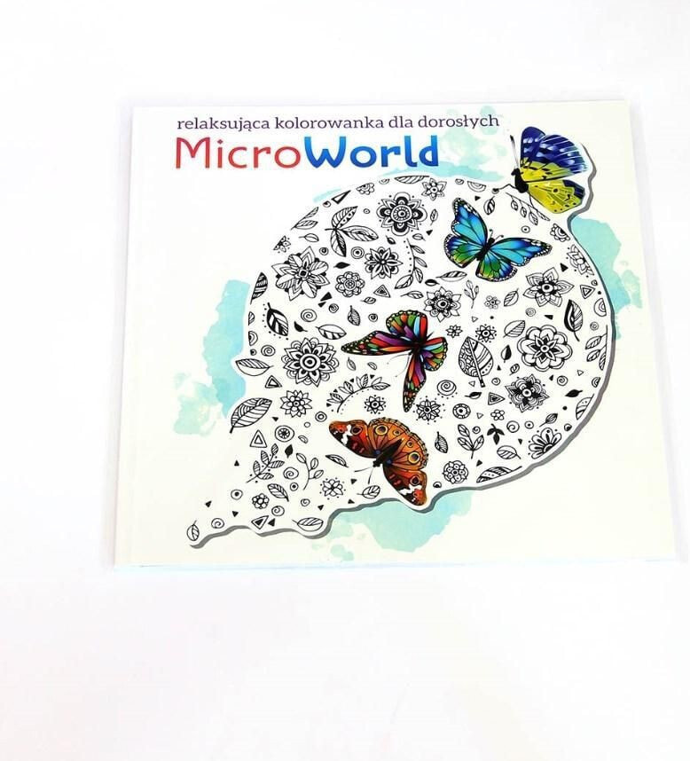 Раскраска для рисования STOLGRAF Microworld. Relaksująca kolorowanka dla dorosłych