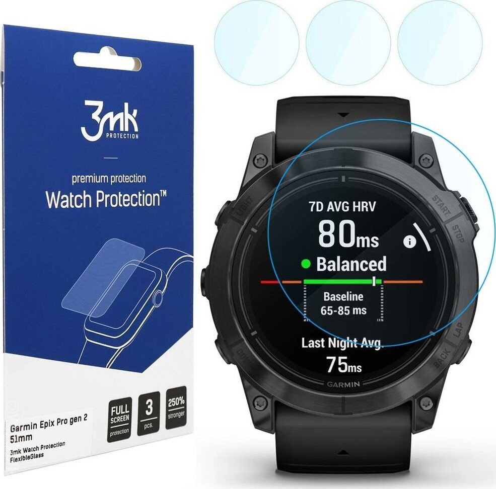 3MK 3mk hybridní sklo Watch Protection FlexibleGlass pro Garmin Epix Pro gen 2 51mm