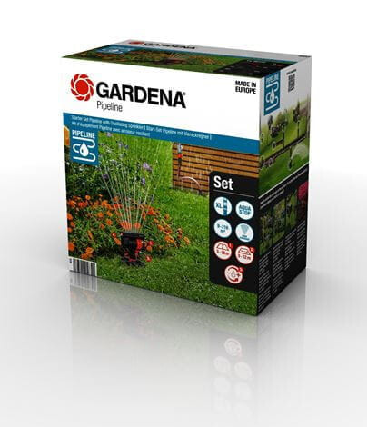 Шланг или комплект для полива Gardena Gard Start-Set Pipeline Viereckregner | 08272-20