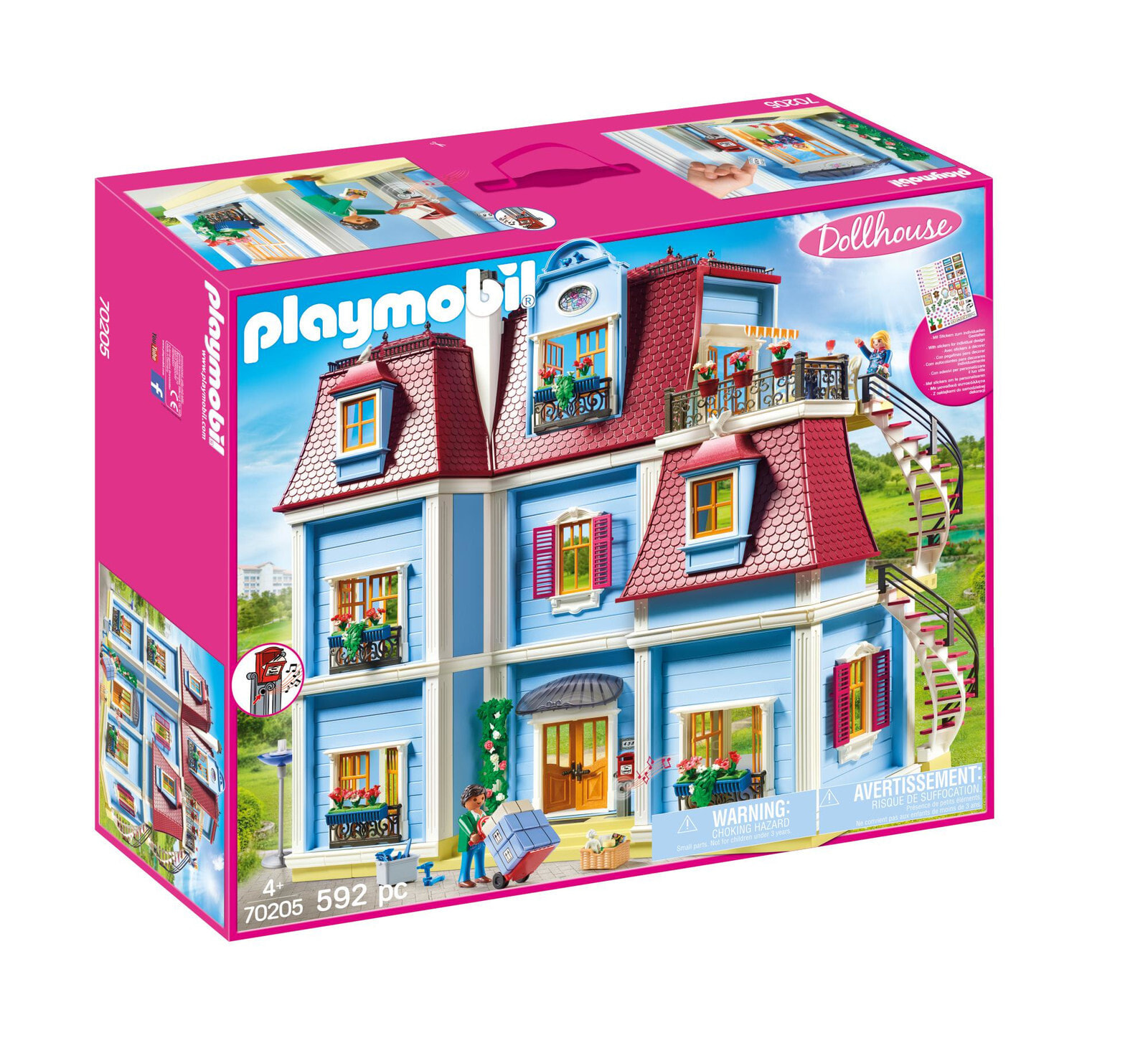 Набор с элементами конструктора Playmobil Dollhouse 70205 Большой кукольный дом