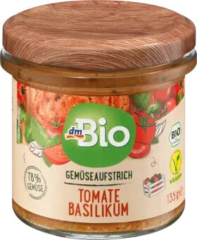 Gemüseaufstrich, Tomate Basilikum, 135 g