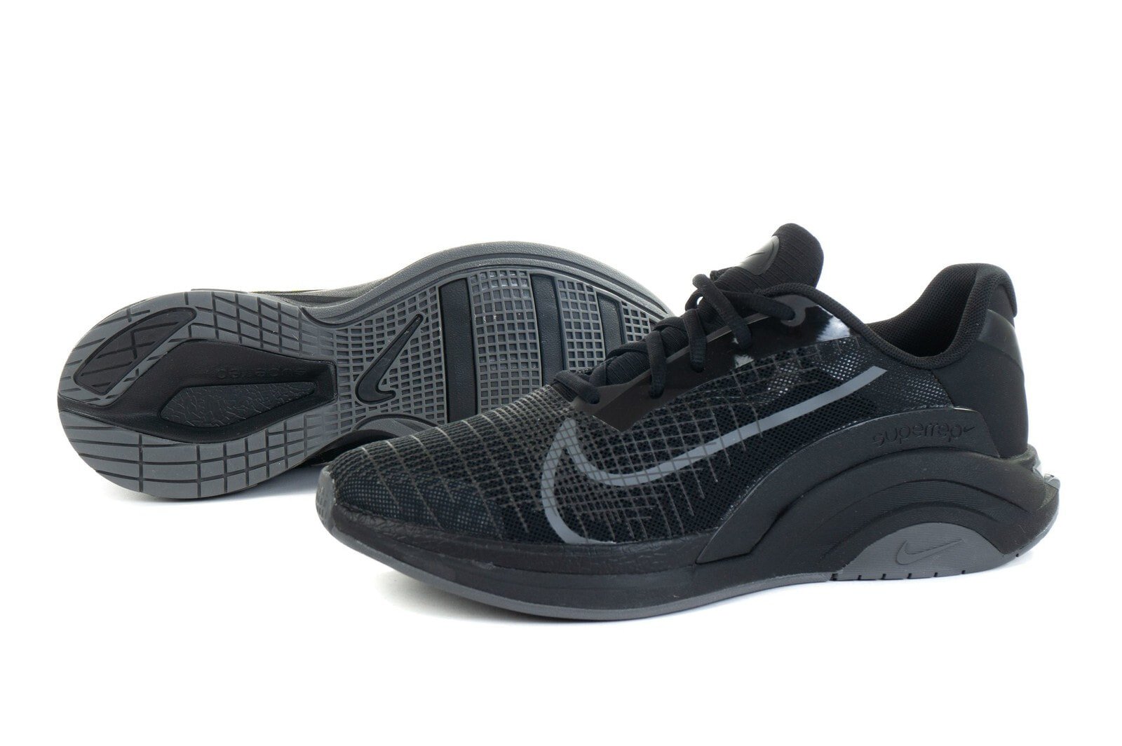 Мужские кроссовки спортивные для бега черные текстильные низкие Nike CU7627-004