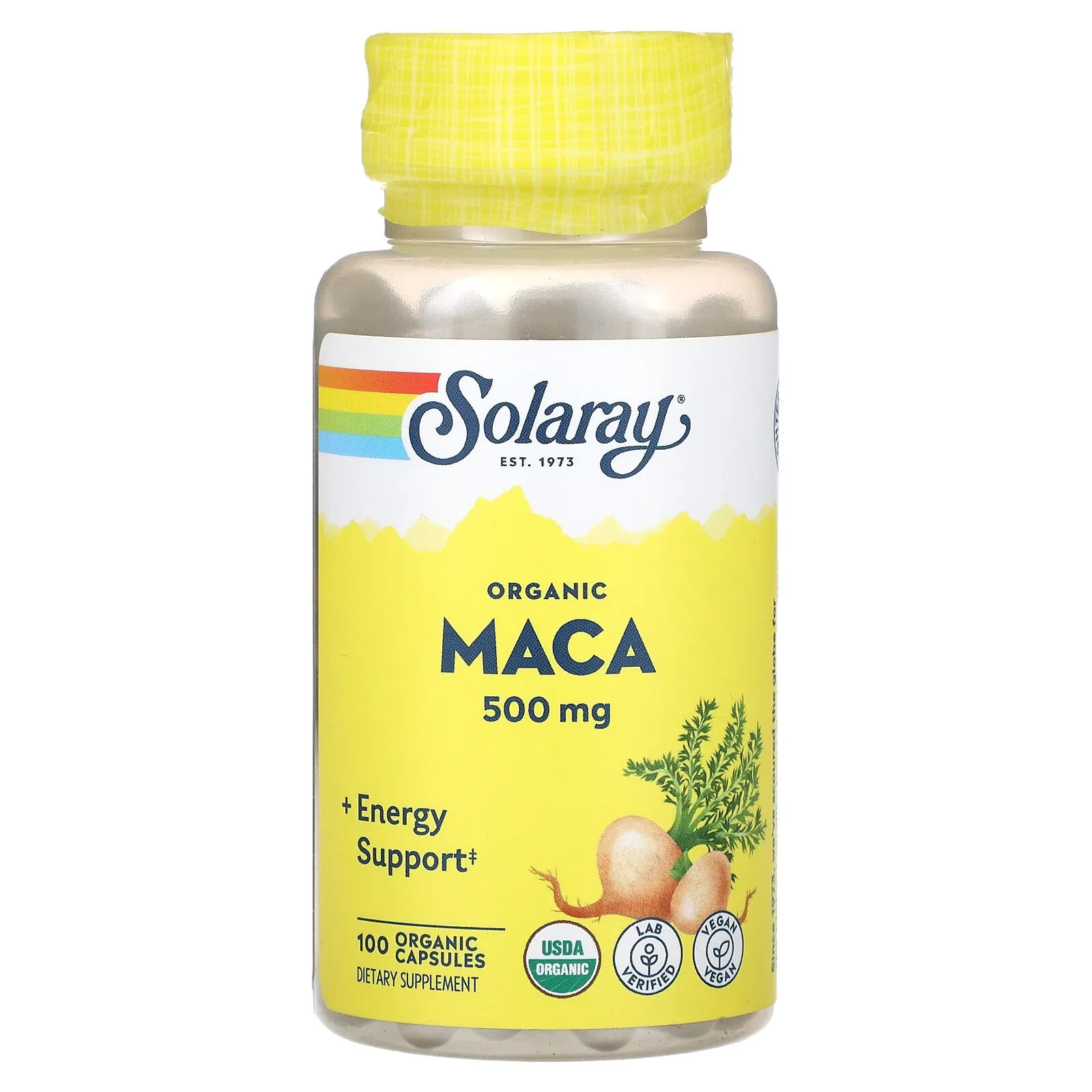 Organic Maca, 500 mg, 100 Organic Capsules