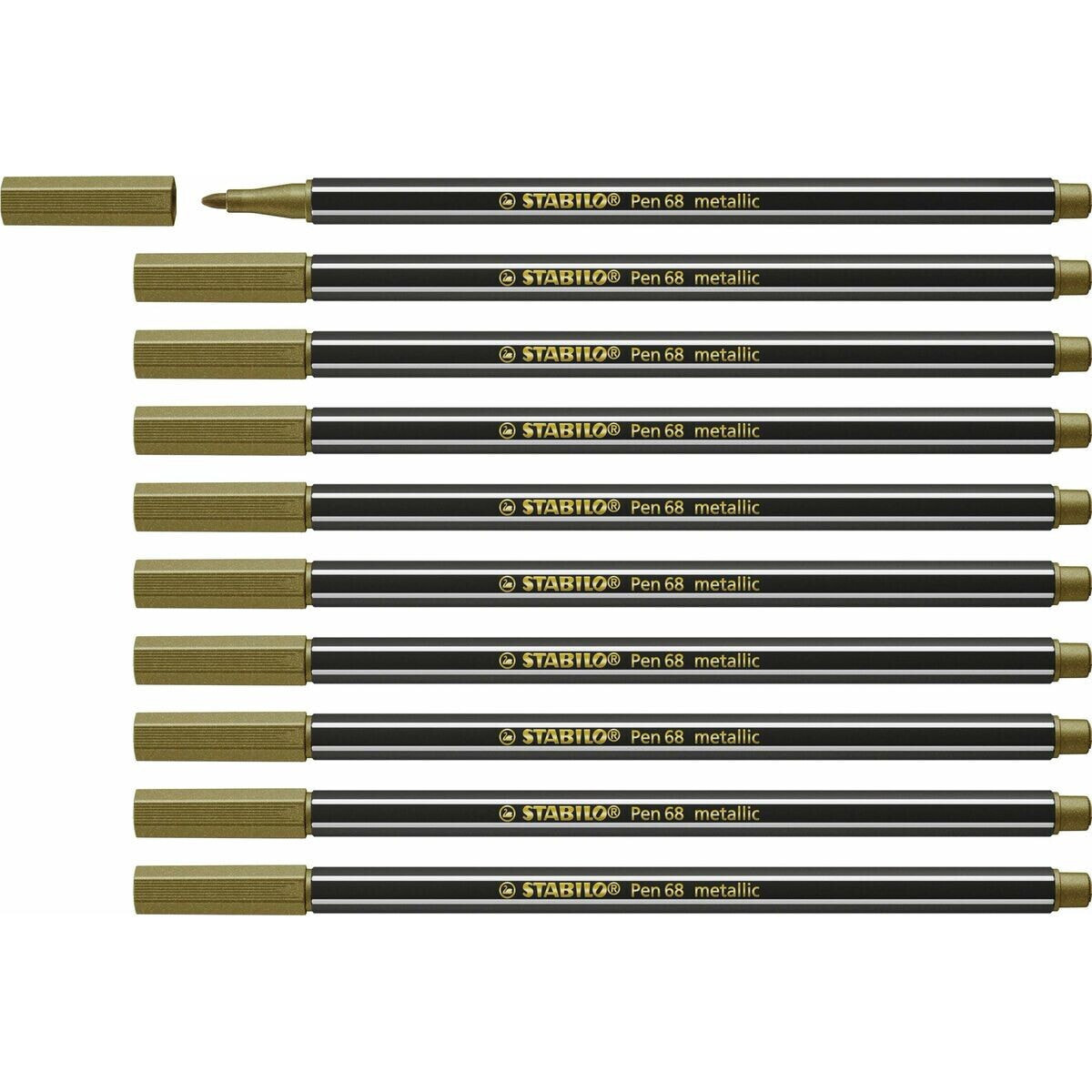 STABILO Pen 68 metallic фломастер Средний Золото 1 шт 68/810