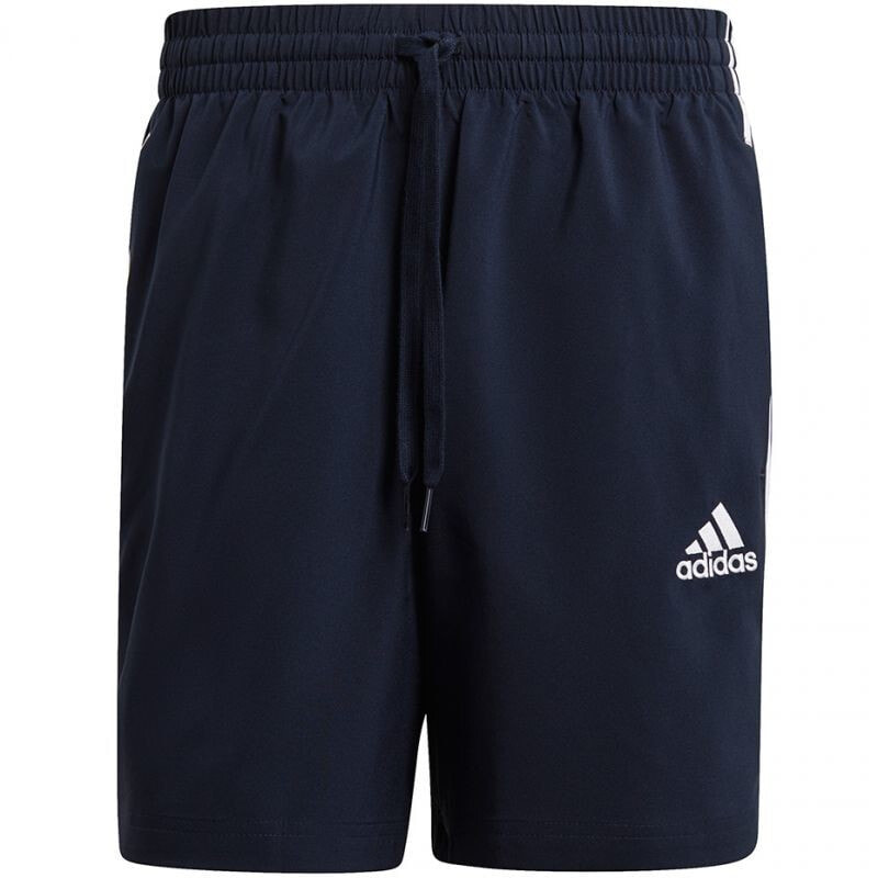 Мужские шорты спортивные синие футбольные Adidas Aeroready Essentials Chelsea 3-Stripes M GL0023