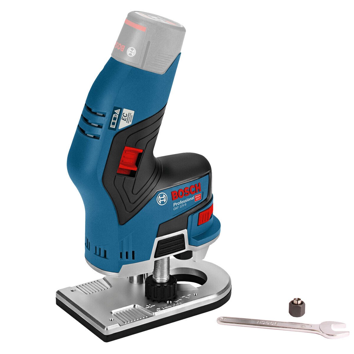 Bosch Akku-Kantenfräse GKF 12V-8 Professional Solo Version im Karton